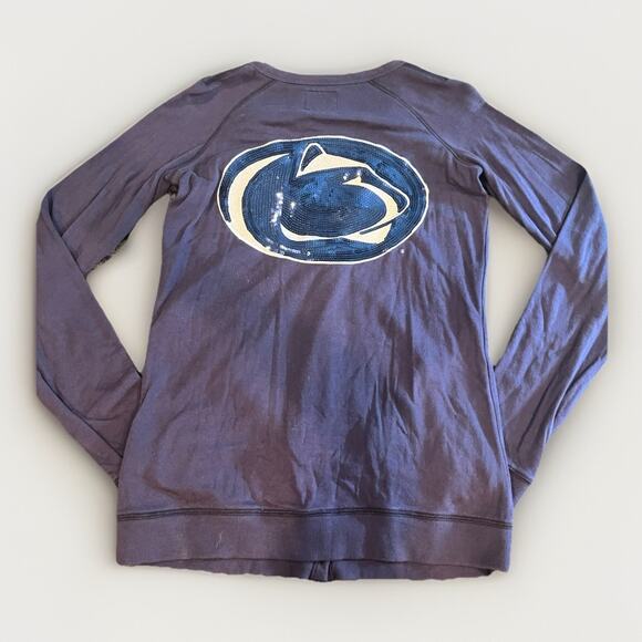 Victoria’s Secret pink women’s cardigan Penn State navy blue size small - Picture 2 of 7